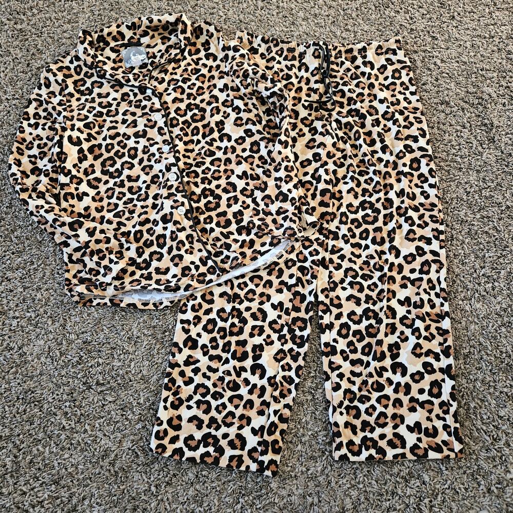 PJ Couture Leopard Pajamas Womans Medium